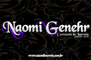 Cartão de visitas Naomi Corretora de Imóveis